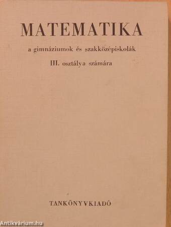 Matematika III.