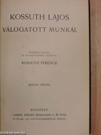 Kossuth Lajos válogatott munkái