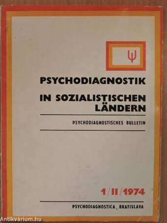 Psychodiagnostisches Bulletin 1/II/1974