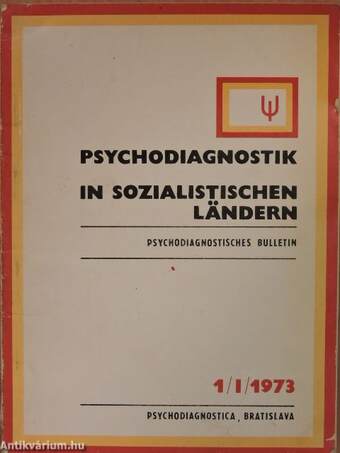 Psychodiagnostisches Bulletin 1/I/1973