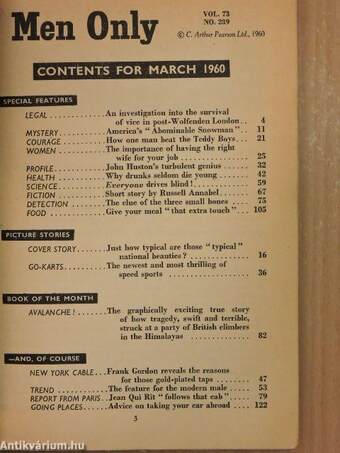 Men Only March 1960