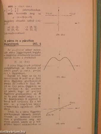 Algebra és elemi függvények II.