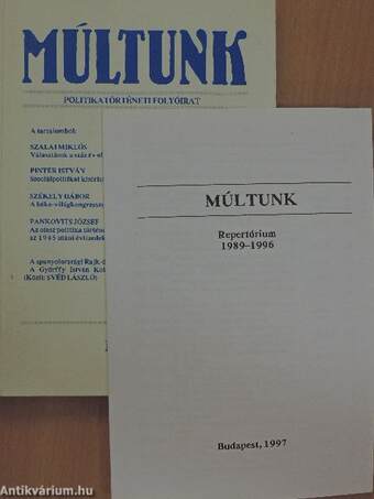 Múltunk 1996/4.