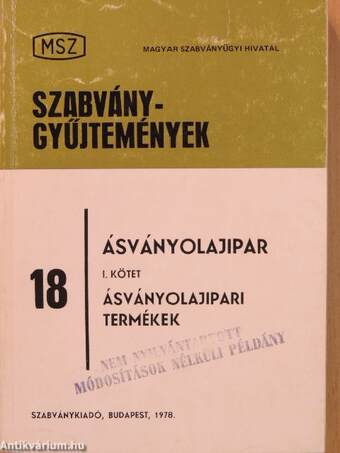 Ásványolajipar I-III.