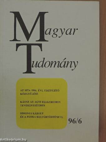 Magyar Tudomány 1996. június