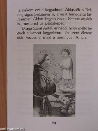 Szent Antal imafüzet