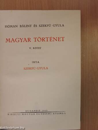 Magyar történet V.