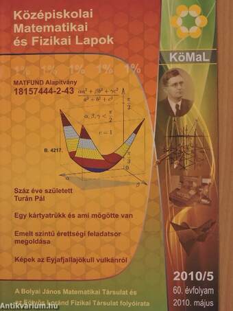 Középiskolai Matematikai és Fizikai Lapok 2010. május