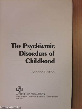 The Psychiatric Disorders of Childhood