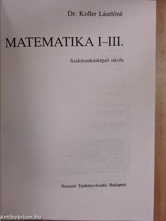 Matematika I-III.