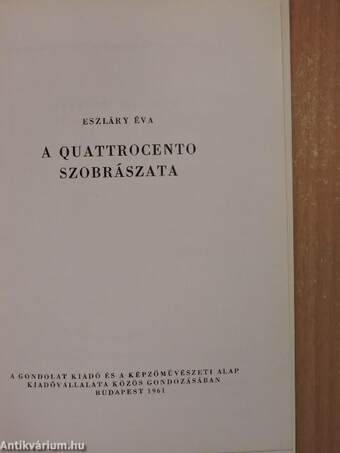 A quattrocento szobrászata