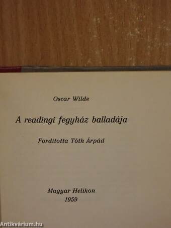 A readingi fegyház balladája