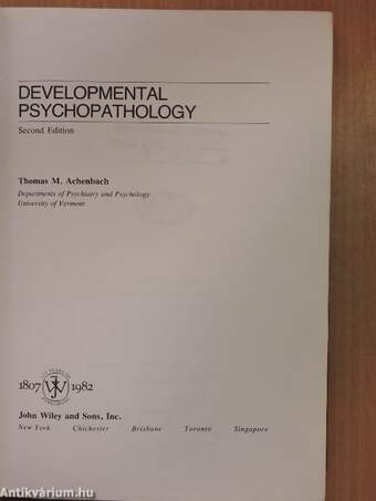 Developmental Psychopathology