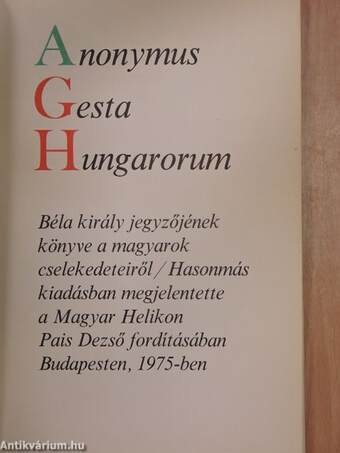 Gesta Hungarorum