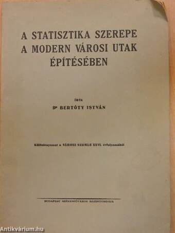 A statisztika szerepe a modern városi utak építésében