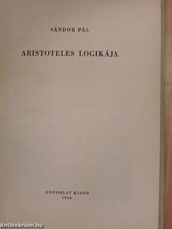 Aristoteles logikája