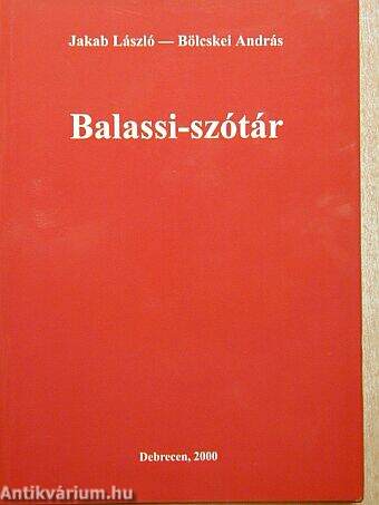 Balassi-szótár