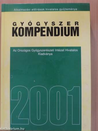 Gyógyszer kompendium 2001 - CD-vel