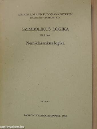 Szimbolikus logika III.