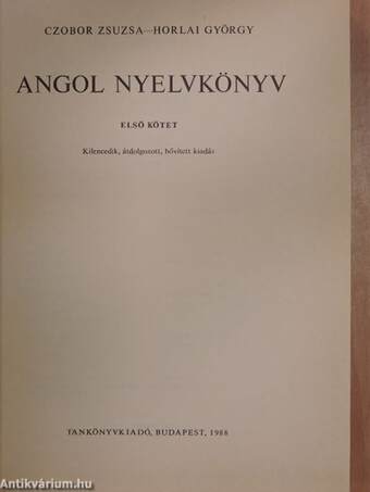 Angol nyelvkönyv I.