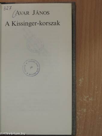 A Kissinger-korszak