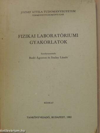 Fizikai laboratóriumi gyakorlatok