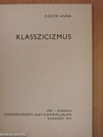 Klasszicizmus