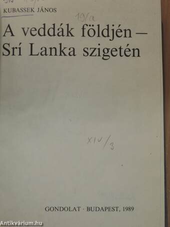 A veddák földjén - Srí Lanka szigetén