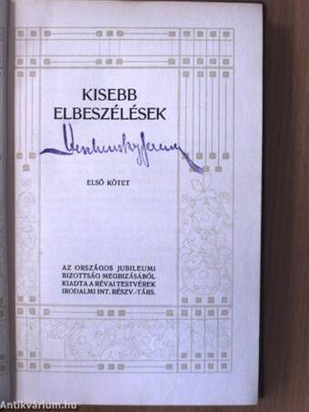 Kisebb elbeszélések I-II.