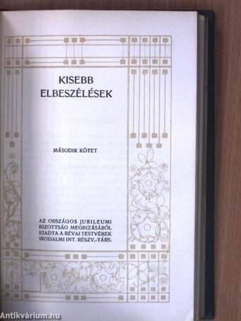 Kisebb elbeszélések I-II.