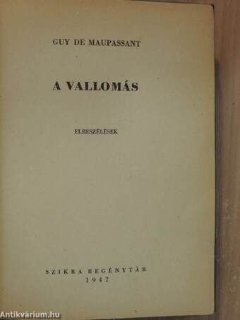 A vallomás