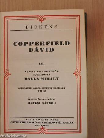 Copperfield Dávid I-VI.