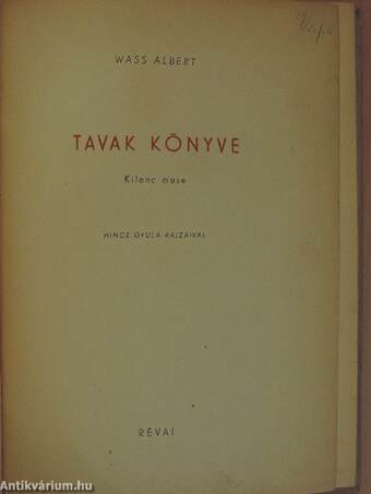 Tavak könyve