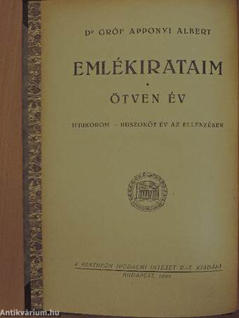 Emlékirataim/Ötven év