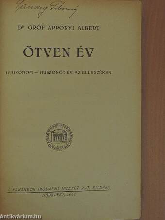 Emlékirataim/Ötven év