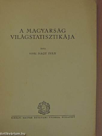 A magyarság világstatisztikája