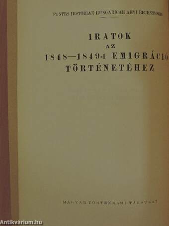 A Kossuth-emigráció Angliában és Amerikában 1851-1852 II/2.