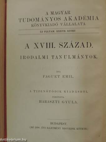 A XVIII. század