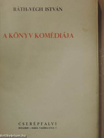 A könyv komédiája