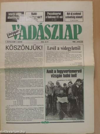 Magyar Vadászlap 1992. január