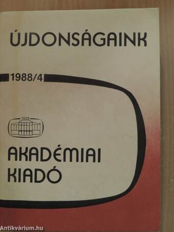 Újdonságaink 1988/4