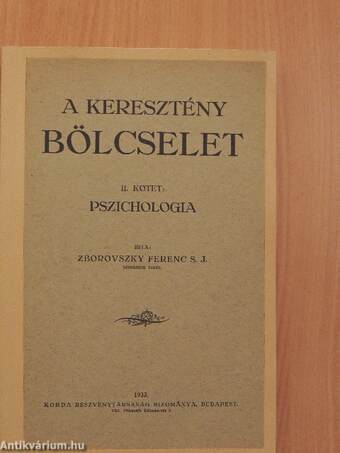 A keresztény bölcselet II.