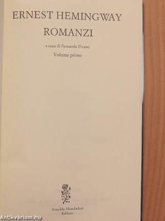 Romanzi I.