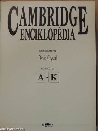 Cambridge enciklopédia I-II.