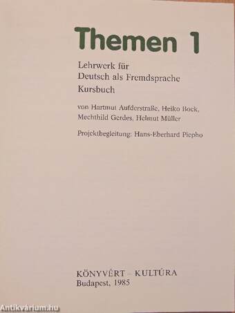 Themen 1 - Kursbuch/Arbeitsbuch