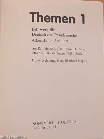 Themen 1 - Kursbuch/Arbeitsbuch