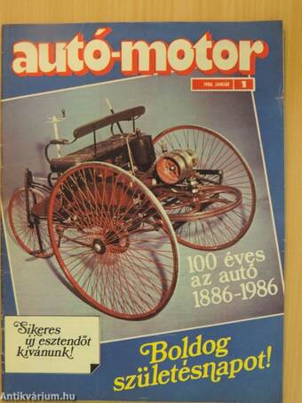 Autó-Motor 1986. (nem teljes évfolyam)/Autó-Motor magazin 1986. nyár-ősz/Autó-Motor Magazin Extra