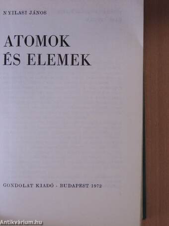 Atomok és elemek