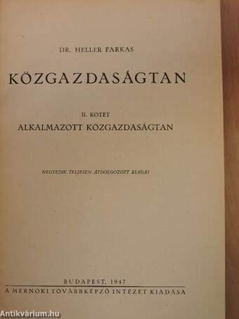 Közgazdaságtan II.