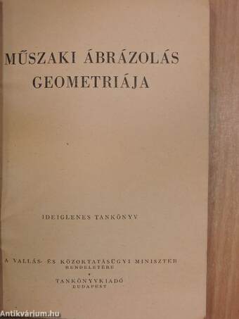 Műszaki ábrázolás geometriája